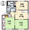 アークヒルズ中村 B棟の間取り画像