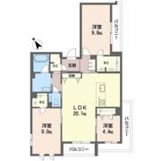 シャーメゾン雅の間取り画像