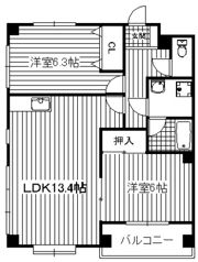 エスポワール2000の間取り画像