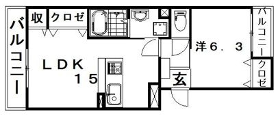 Felicia曳馬の間取り画像