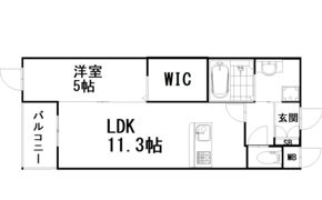 ロイズ・プレシア多々良東の間取り画像