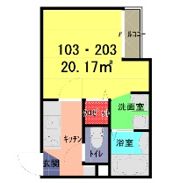 レーヴ武里の間取り画像