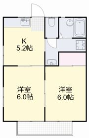メゾン上道の間取り画像