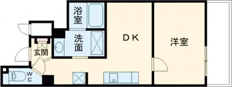 クオーレ三宮弐番館の間取り画像