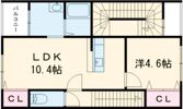 TrivillettaⅡの間取り画像