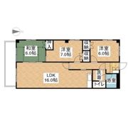 ピアニシキ徳川の間取り画像