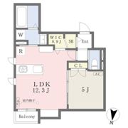 Residence de 八事の間取り画像