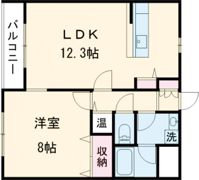 ラフィネ粟山の間取り画像