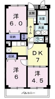エレガンテ アルバの間取り画像
