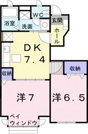 シャトーレ湘南Ⅲの間取り画像