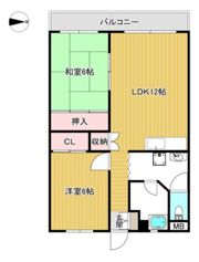 ハイツマルニシの間取り画像