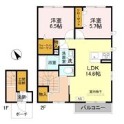 メタリカ Bの間取り画像