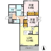 サザンガーデンやまはの間取り画像