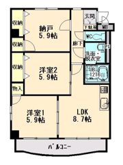 パステル大井手の間取り画像