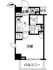 スカイコート押上の間取り画像