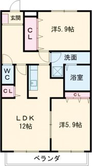 サンタウン弐番館の間取り画像
