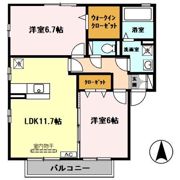 リビングタウン四条大路 D棟の間取り画像