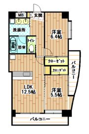 コンプレート富士見の間取り画像