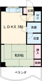エスポワール杉山第2の間取り画像