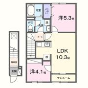 クレストコートの間取り画像