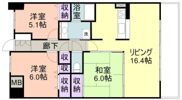ポレスターけやき大通り304号の間取り画像
