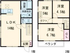 シティハウス鞍掛の間取り画像