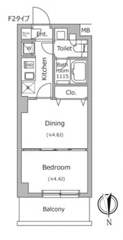 ドゥーエ南千住の間取り画像