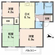 シャトレ庄内 B棟の間取り画像