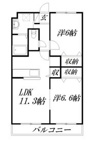 フロイデ宮竹の間取り画像