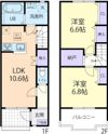 Terraced House Nolina Bの間取り画像