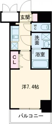 レジュールアッシュ神戸元町の間取り画像
