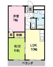 横幕レズィデンスⅠの間取り画像