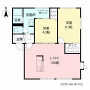 パークハイツ野上 B棟の間取り画像