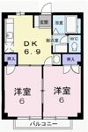 大喜多ハイツの間取り画像
