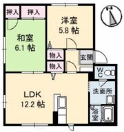 シーサイドDIAS B館の間取り画像