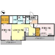 Feliz TORISIA（ﾌｪﾘｽﾞ ﾄﾘｼｱ）の間取り画像