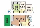 タウンハウス高町6の間取り画像