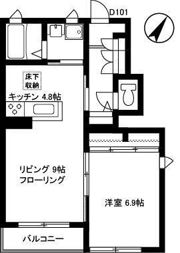 シャーメゾンMUKUROJIコートの間取り画像
