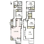 鵠沼石上貸家の間取り画像
