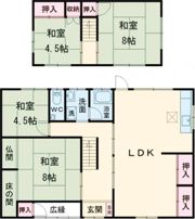 八町西2丁目借家の間取り画像