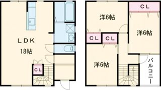FELICE北新在家の間取り画像