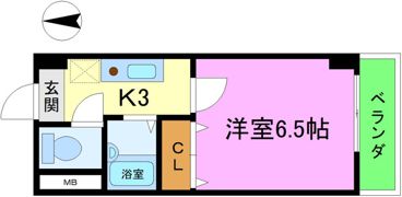 Green park Ⅱの間取り画像