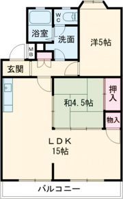 ロイヤルコーポ桂の間取り画像