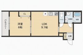 ロイヤルハイツ俊徳道の間取り画像