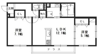 メゾンリーフの間取り画像