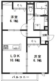 メゾンリーフの間取り画像