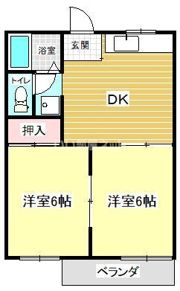 アピアランス神の倉Cの間取り画像