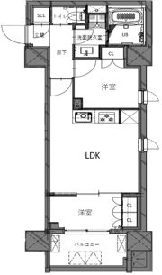 ジェイグランコート両国の間取り画像