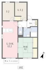 カサブランカパートⅡBの間取り画像