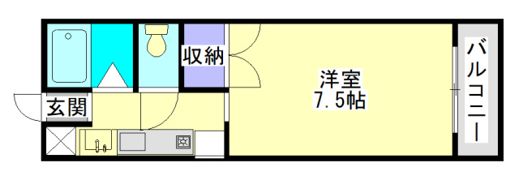 サンライズ都北の間取り画像